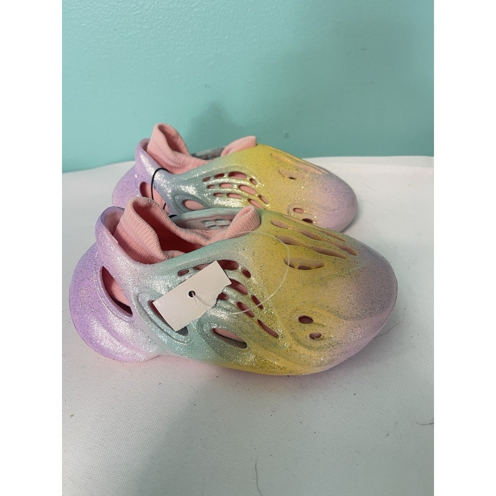 Foam Multicolor Shoes Kids Size 6 Slip On Slides Sneakers B-2 - Picture 2 of 7